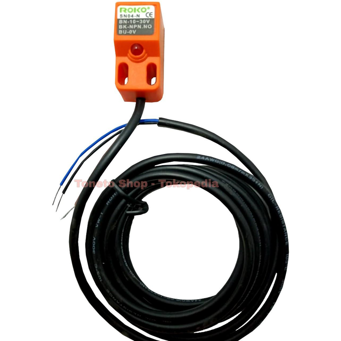 Jual ROKO SN04-N NPN Metal Proximity Sensor / Inductive Detector Logam ...