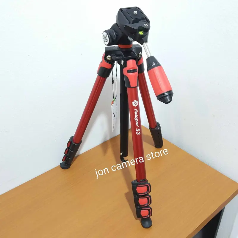 tripod fotopro s3 red original garansi resmi 0