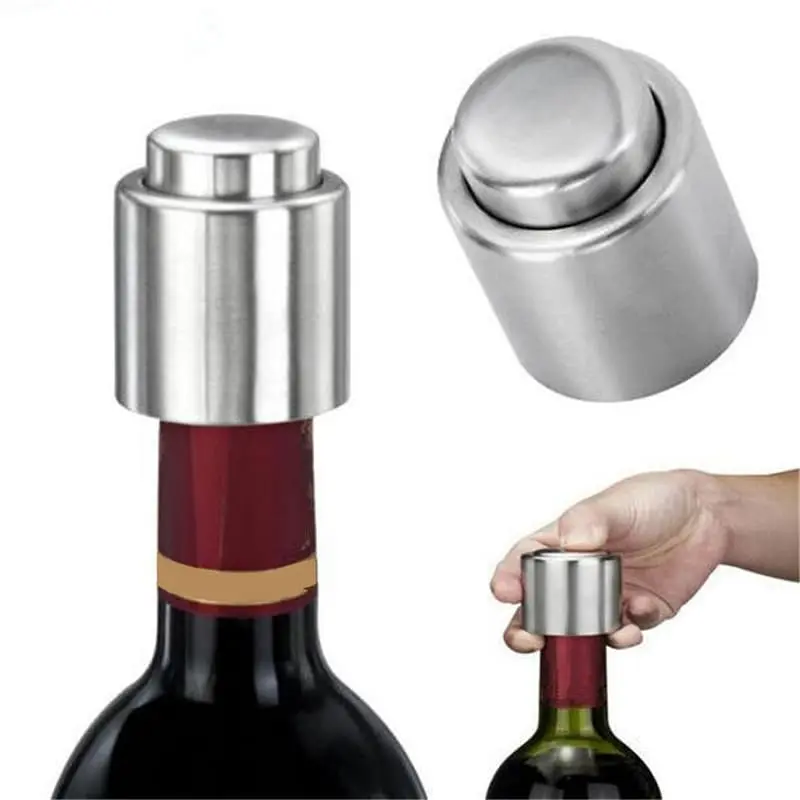 2222 Tutup Botol Wine Vacuum Sealed - G94529 - Silver 0