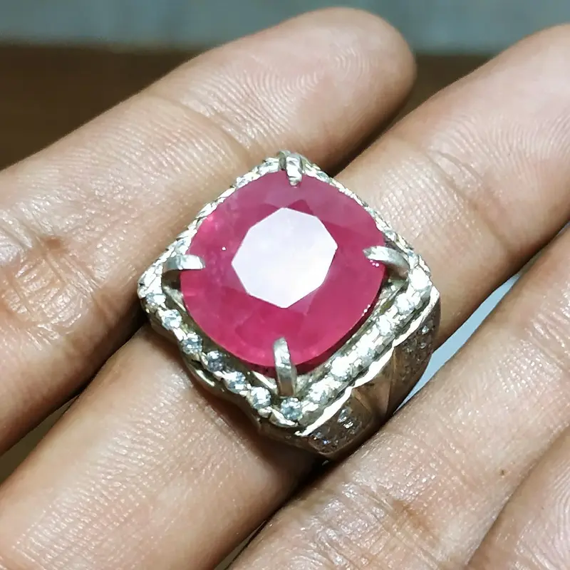 Batu Cincin Akik Mulia Permata Ruby Asli 3