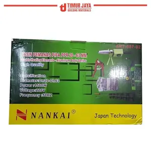 Mesin Las Pipa PPR Air Panas Mesin Pemanas Nankai 20 mm - 63 mm