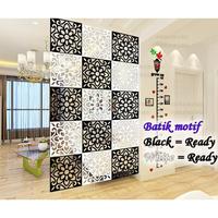 Gambar VINTAGE 3D BATIK FLOWER TIRAI GANTUNG / PARTISI PENYEKAT RUANGAN - Putih dari METHWALLSTICKER Kab. Bekasi 1 Tokopedia