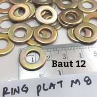 Gambar Ring Plat M 8 Kuning / 100 pcs M08 Washer Plat dari Tokobangunanmakmur Kota Administrasi Jakarta Selatan 2 Tokopedia