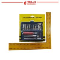 Gambar MURAH 13 in 1 Set Alat Ukir Seni 3 Handle Pisau pahat kayu hobby knife dari TOKO BESI TIMUR JAYA. Kota Bandung 1 Tokopedia