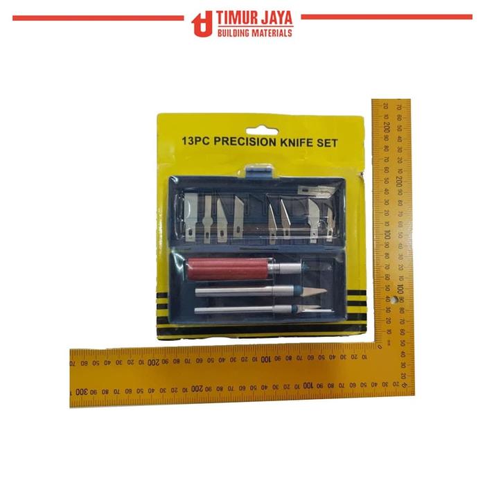Gambar MURAH 13 in 1 Set Alat Ukir Seni 3 Handle Pisau pahat kayu hobby knife dari TOKO BESI TIMUR JAYA. Kota Bandung Tokopedia