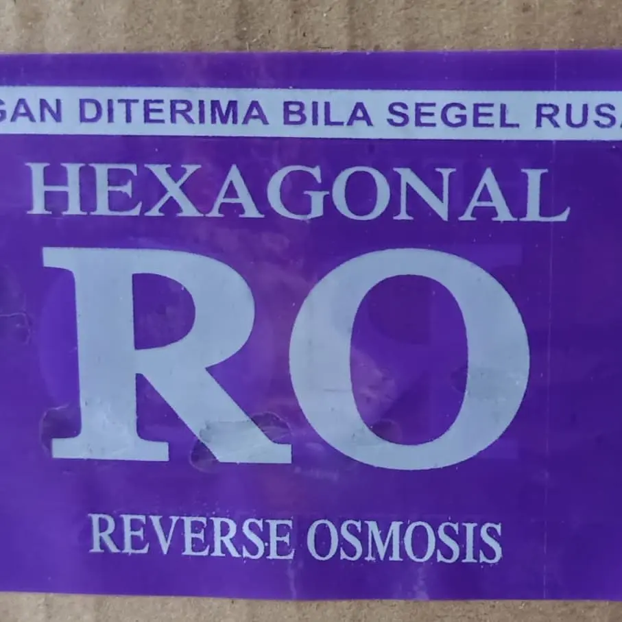 Segel Plastik Tutup Galon warna UNGU RO HEXAGONAL 200