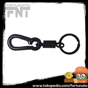 Ourpgone Karabiner dengan Per Stainless Steel - LC-1118-6 - Black