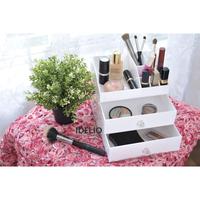 Gambar Tempat Makeup Akrilik Putih/ Acrylic Makeup Organizer dari IDELIOID Kab. Deli Serdang 1 Tokopedia
