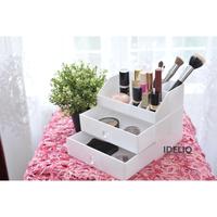 Gambar Tempat Makeup Akrilik Putih/ Acrylic Makeup Organizer dari IDELIOID Kab. Deli Serdang 3 Tokopedia