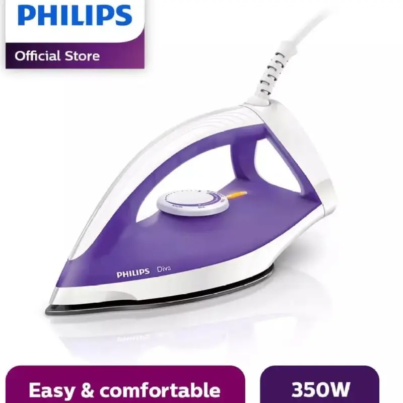 PHILIPS Setrika Kering GC122 350 Watt - Hijau dan Ungu 1