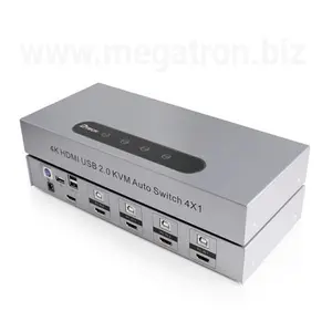 KVM HDMI & USB Switcher 4 input - 1 output (4x1) - Support resolusi 4K
