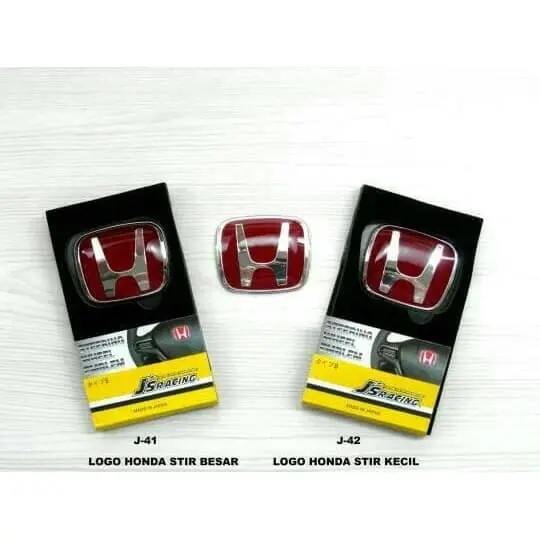 Emblem Stir Honda Merah / Emblem Steer Honda Red 0