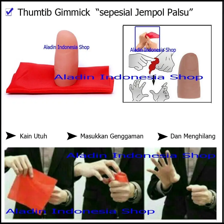 Thumtib - jempol gimmick - Alat Sulap