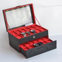 Gambar Black Elegan Watch Box Organizer For 24 Watches dari Jogja Handycraft_NEW Kab. Bantul 3 Tokopedia