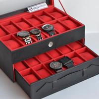 Gambar Black Elegan Watch Box Organizer For 24 Watches dari Jogja Handycraft_NEW Kab. Bantul 1 Tokopedia