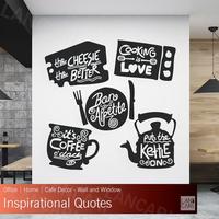 Gambar LANCARI Wall Sticker Dapur Masak Kitchen Coffee Cutting Stiker Dinding Kaca - Putih dari LANCARI Kota Administrasi Jakarta Pusat 1 Tokopedia