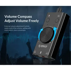 Usb Sound Card Orico 2 audio 1 microphone Multifunction sc2