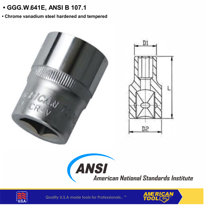 Gambar 1/2" DR 12PT mata socket 28 mm American Tool 8957296 dari American Tool & Secure Store Kab. Tangerang Tokopedia