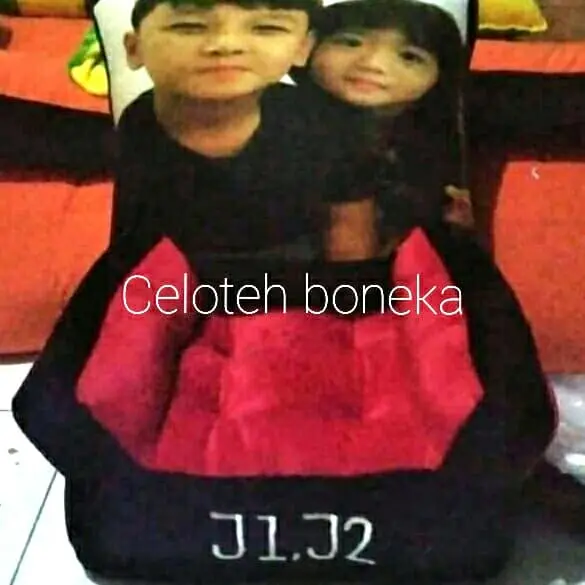 sofa anak / sofa printing photo/ sofa sandaran lebih tinggi 0