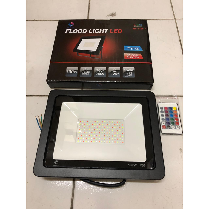 Gambar SKYLITE Flood Light Kap Sorot Lampu Tembak 100 Watt RGB dari CV. Sumber Cahaya Baru Kota Administrasi Jakarta Barat Tokopedia