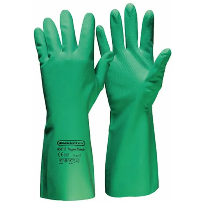 SARUNG TANGAN KIMIA / SARUNG TANGAN KARET RUBBEREX SUPER NITRILE RNF-1