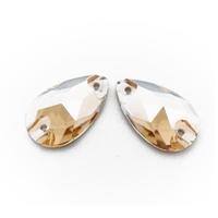 Gambar Torenda Payet Kristal Jahit Tetes 8x11Emas-Golden Shadow / pcs dari Torenda Kota Administrasi Jakarta Pusat 4 Tokopedia