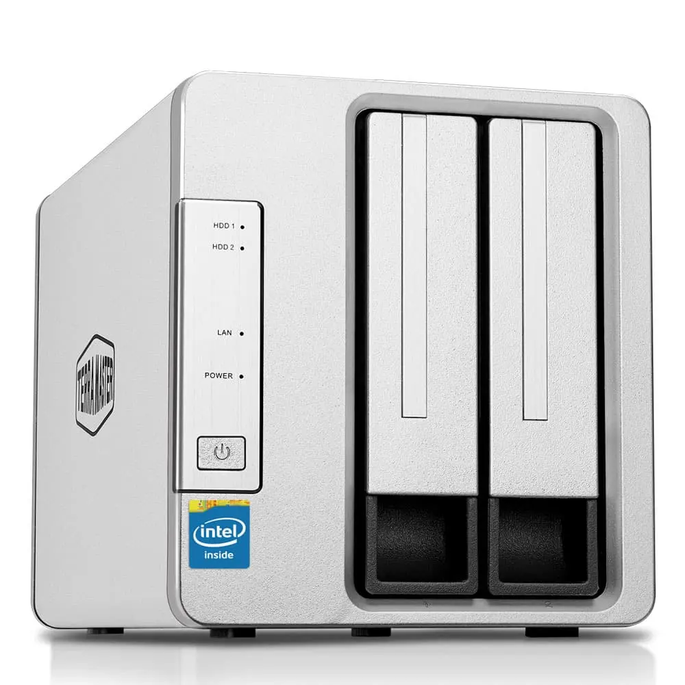 TerraMaster F2-221 2-Bay NAS Intel Dual Core 2.0GHz Plex media server