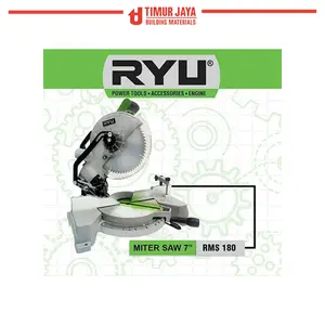RYU RMS180 Mesin Potong Aluminium Kayu Mitter Miter Saw 7 inch dewalt