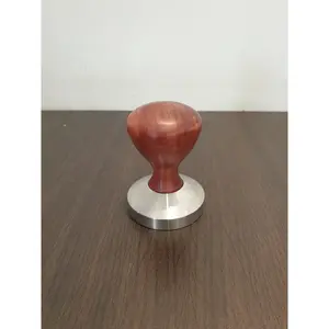Coffee Tamper Premium Wood Handle Motif Kayu Tamper Kopi Uk 51 dan 58