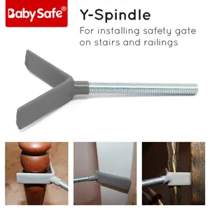 Baby Safe Y-Spindle - Instalasi Safety Gate di Tiang Bundar / Sudut