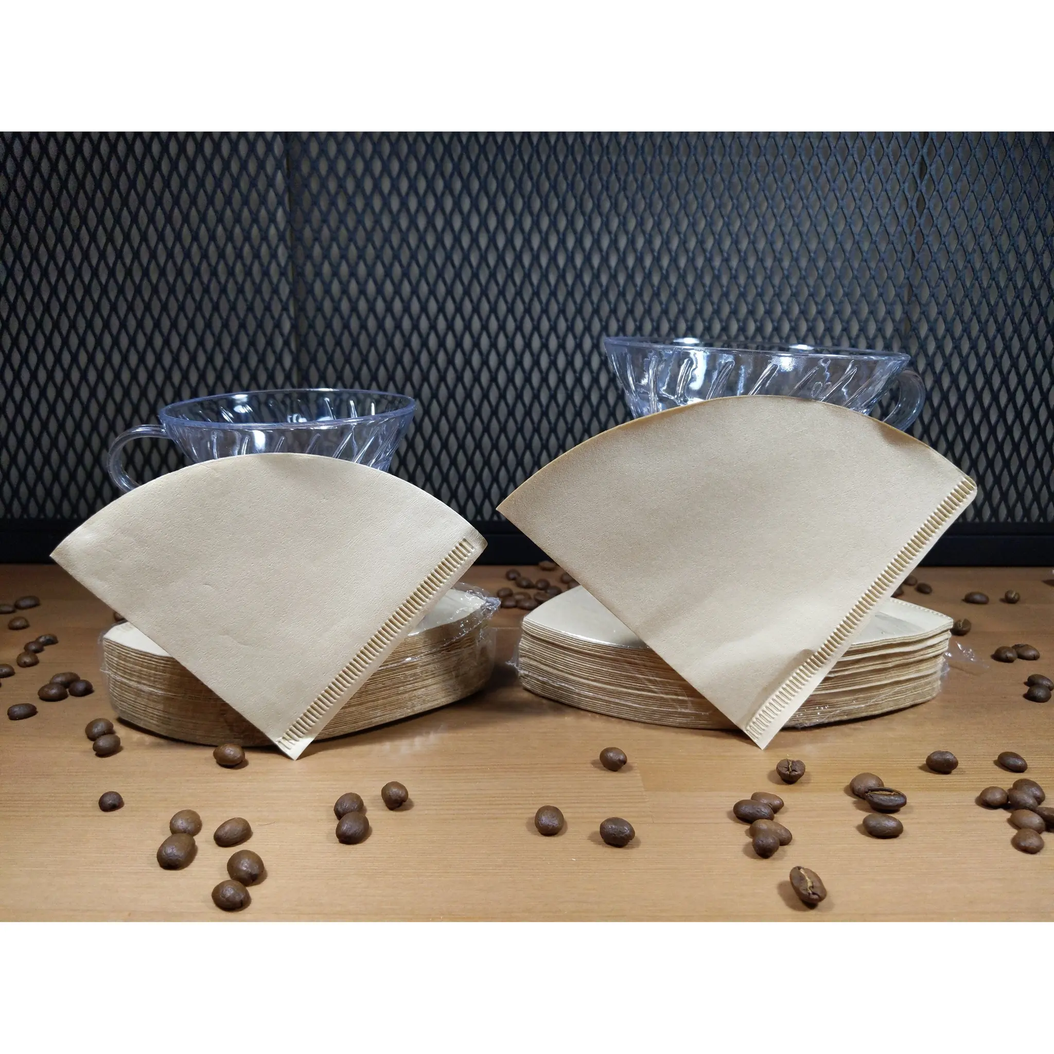 TEKOPI V60 Filter Paper 02 Kertas 100pcs Filter Pour Over Kopi Coklat