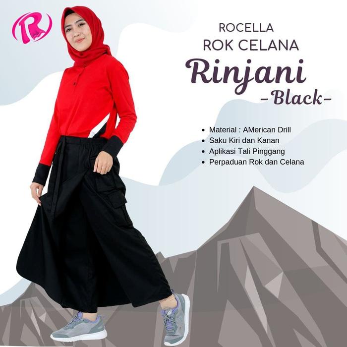 Gambar ROK CELANA TRAVELING JUMBO - ROCELLA RINJANI XXL_XXXL -ROK PANJANG ORI dari Qabus Kota Tangerang Selatan Tokopedia