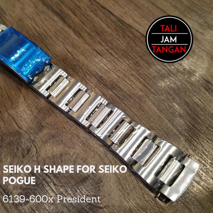 Gambar 20mm Tali Jam Tangan Rantai President H Shape Seiko Pogue 6139-600x dari Tali Jam Tangan com Kota Tangerang Selatan Tokopedia