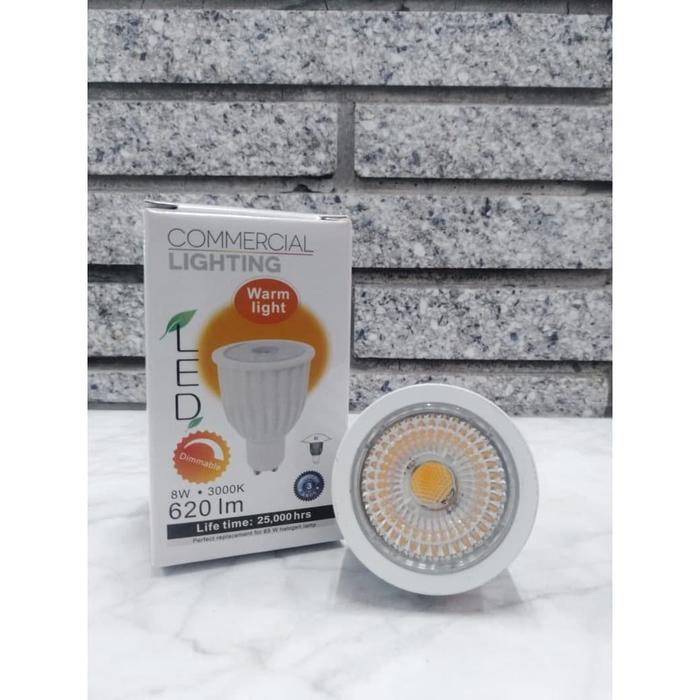 Gambar Bohlam LED GU10 8 Watt 60 Degree AC 240V Dimmable 3+HLGU10083040D dari 3plusprojects Kota Administrasi Jakarta Utara Tokopedia