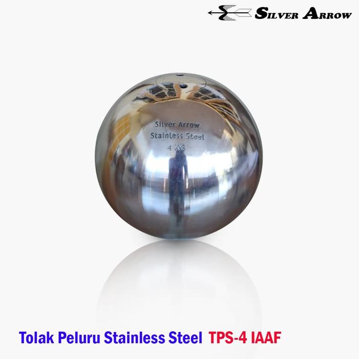 Gambar Tolak Peluru Stainless Steel 4Kg IAAF SILVER ARROW TPS04 dari jbsportindo Kota Semarang Tokopedia