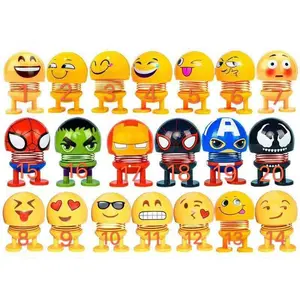 KHUSUS GROSIR EMOJI doll car shaking head doll car