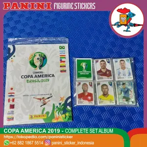 PANINI STICKER COPA AMERICA 2019 BRAZIL - COMPLETE SET STICKER & ALBUM