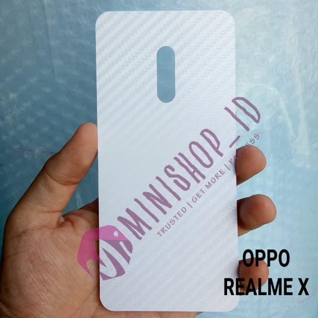 Gambar REALME X SKIN CARBON BACKSCREEN PROTECTOR ANTI GORES HP dari MINISHOP OFFICIAL Kota Tangerang Tokopedia