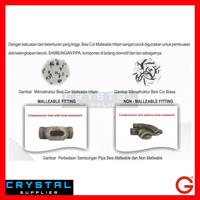 Gambar VLOK TEE GALVANIS BESI 1/2 x 1/4" G BRAND DRAT BSPT / REDUCING T Te dari Crystal Supplier Kota Semarang 2 Tokopedia