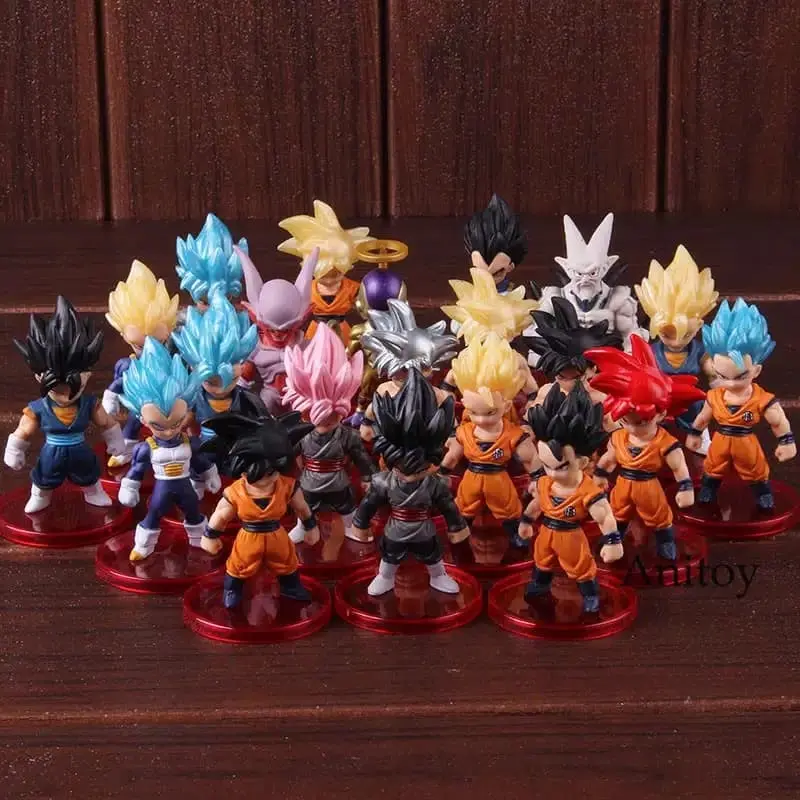 Action Figure Dragon Ball Mini Figure Set Dragon Ball Son Goku Vegeta 4