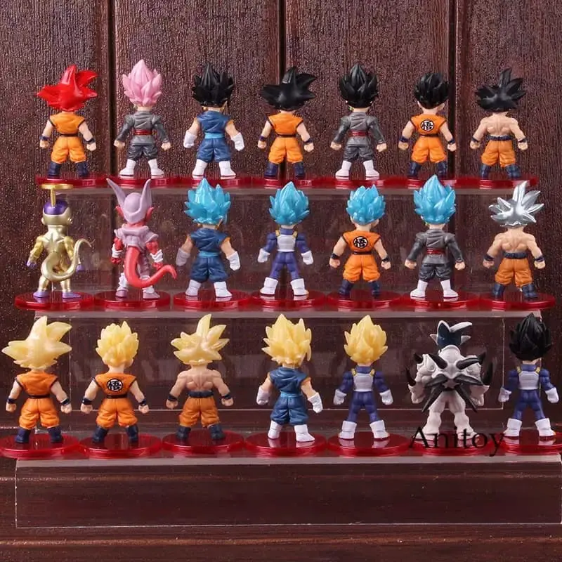 Action Figure Dragon Ball Mini Figure Set Dragon Ball Son Goku Vegeta 3