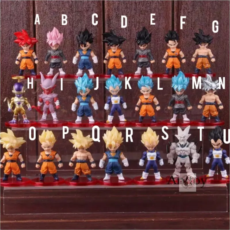 Action Figure Dragon Ball Mini Figure Set Dragon Ball Son Goku Vegeta 0