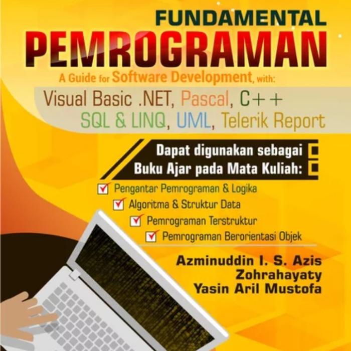 Gambar Buku Fundamental Pemrograman Visual basic pascal sql dll dari fahmi bookstore Kab. Sleman Tokopedia