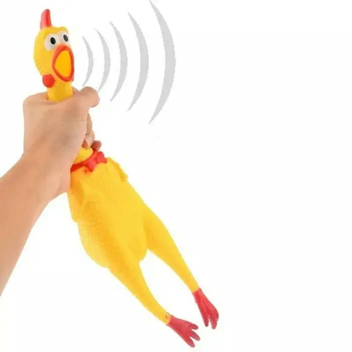 Mainan Gigit Bunyi "AYAM TERIAK 17cm" Dog Chew Squeaky Toys 4