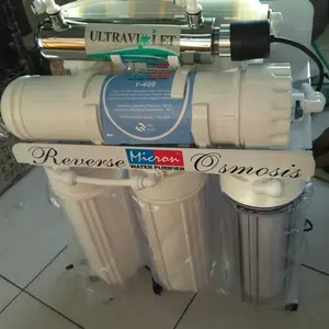 Mesin RO 400 GPD Lengkap Lampu UV Reverse Osmosis 6 Step Filtering