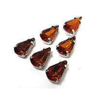 Gambar Torenda Cangkrang Payet Kristal Jahit Tetes 8x13Orange-SmokedTopaz/pcs dari Torenda Kota Administrasi Jakarta Pusat 2 Tokopedia