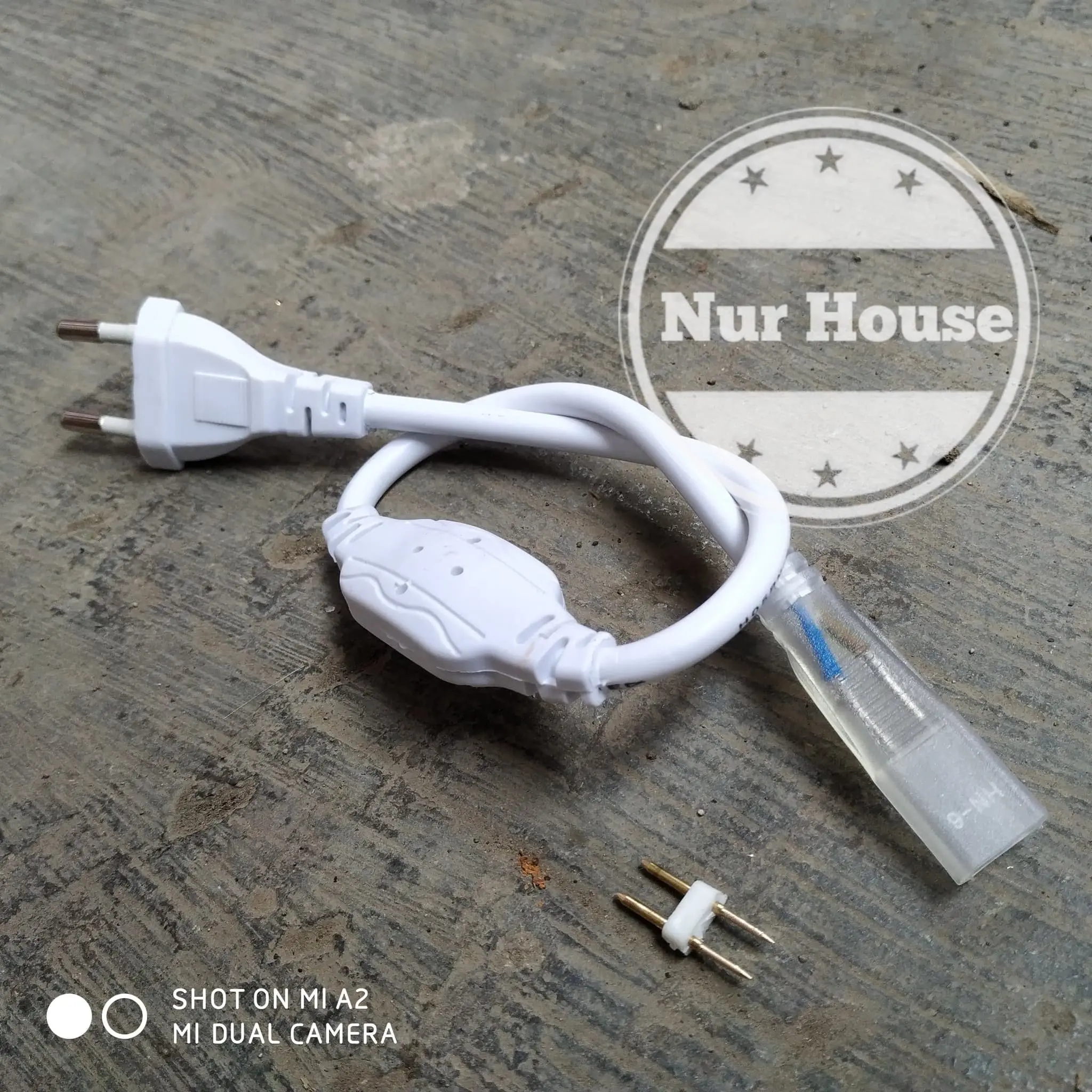 adaptor lampu led strip 220v socket colokan lampu selang