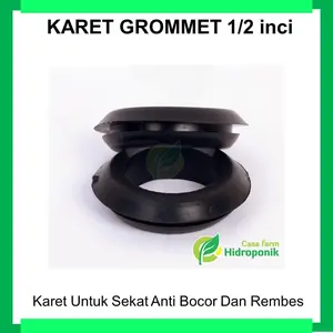 Karet Grommet Untuk Hidroponik, sekat Anti bocor, Anti rembes,