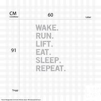 Gambar Wall Sticker Wake Up Run Motivasi Stiker Cutting Window dinding Kaca - Hitam Doff dari LANCARI Kota Administrasi Jakarta Pusat 2 Tokopedia