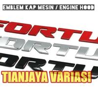 Gambar Emblem Kap Mesin Mobil Tulisan FORTUNER High Quality Adhesive Font dari TIAN JAYA VARIASI Kota Administrasi Jakarta Pusat 2 Tokopedia